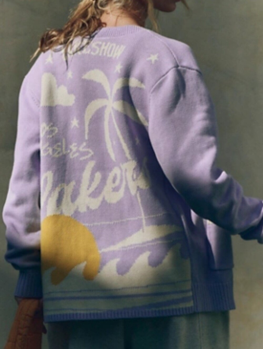 Anthropologie The Wild Collective Cardigan. Los Angeles Lakers